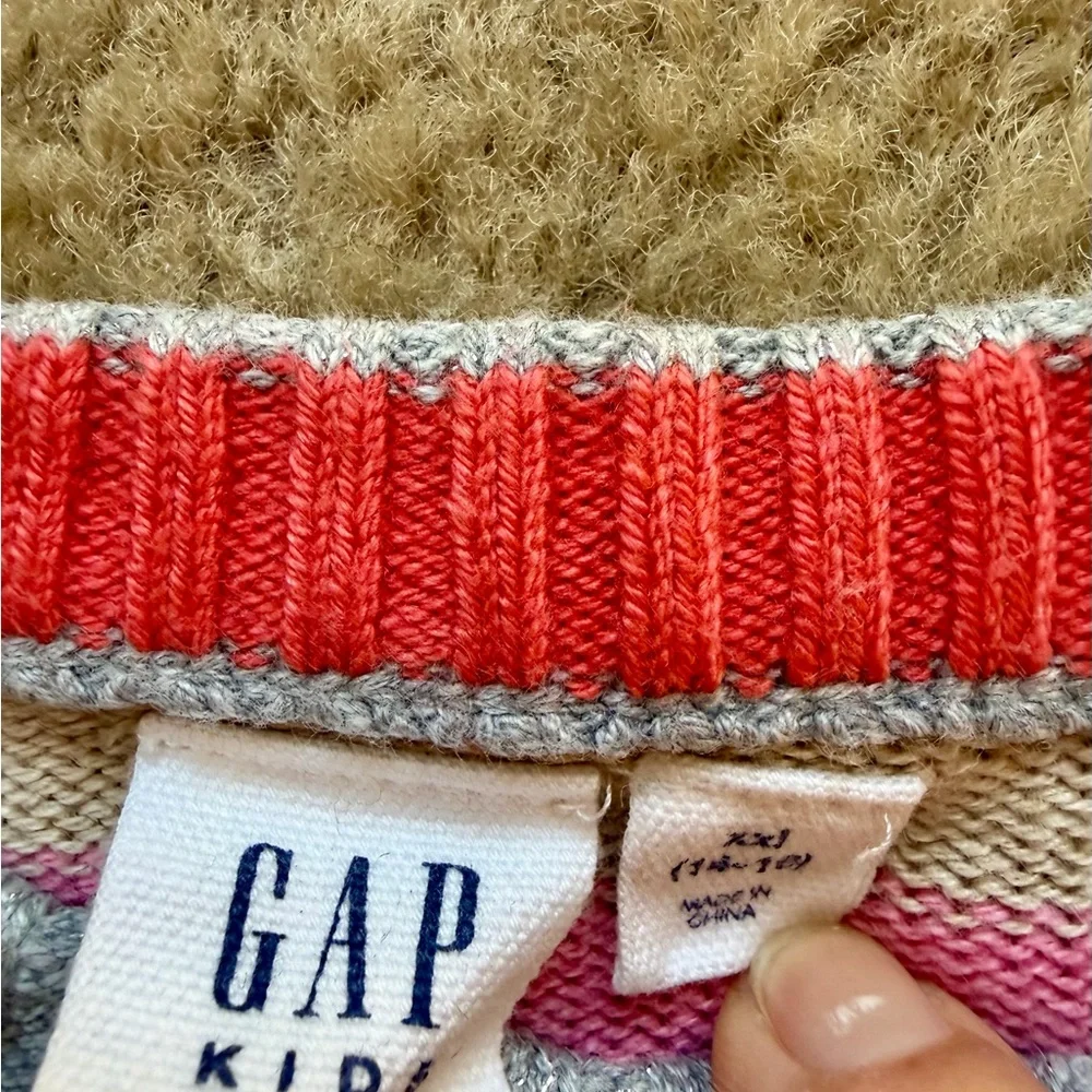 Gap Kids Colorful Striped Sweater Dress